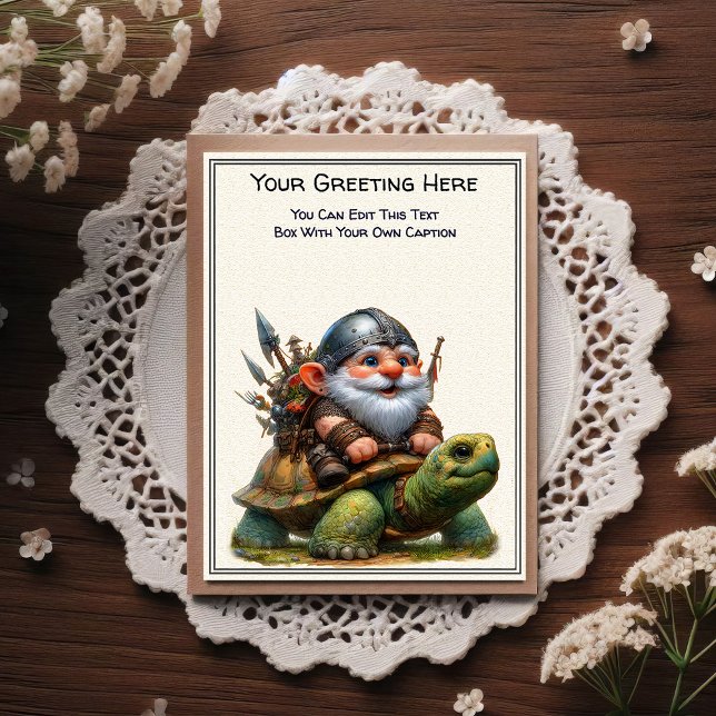 Postal Any Occasion Gnome and Elven Warrior Storybook (Subido por el creador)