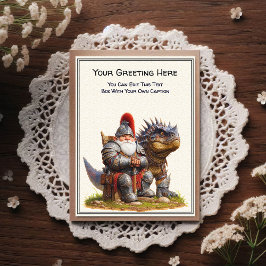 Postal Any Occasion Gnome and Elven Warrior Storybook