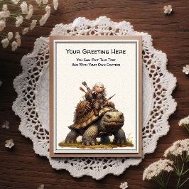 Postal Any Occasion Gnome and Elven Warrior Storybook