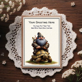 Postal Any Occasion Gnome and Elven Warrior Storybook