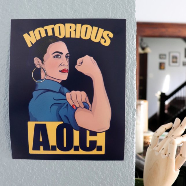 Postal AOC alexandria ocasio cortez retro rosie (Subido por el creador)