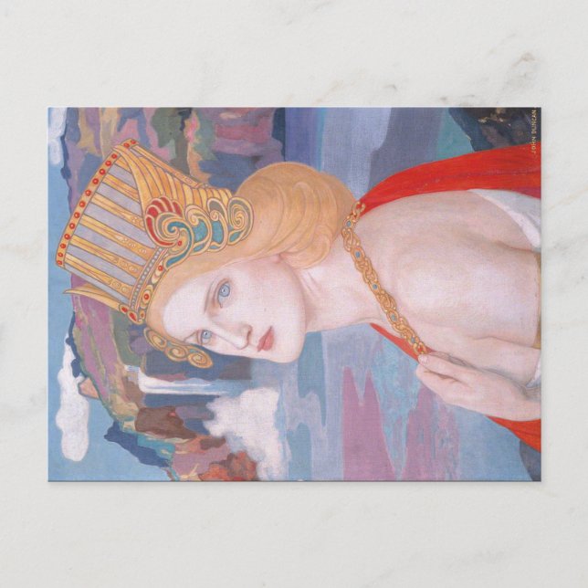 Postal Aoife, c. 1914 por John Duncan (Anverso)