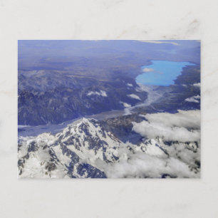 Postal Aoraki Monte Cook y lago Pukaki, Nueva Zelanda
