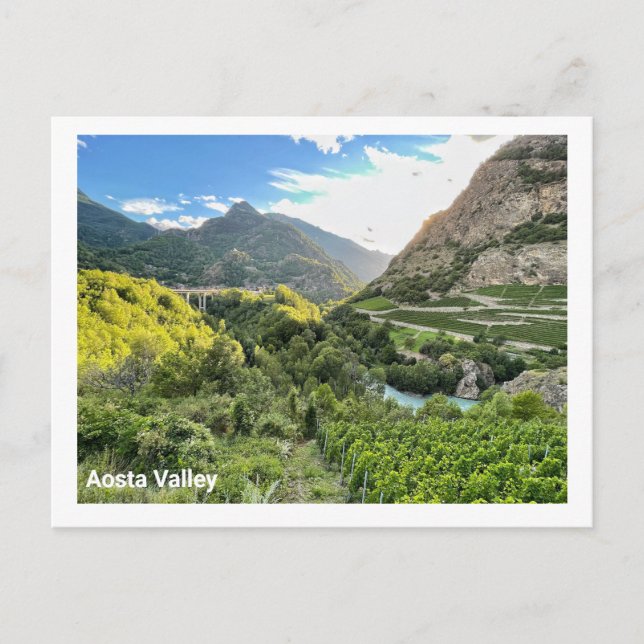 Postal Aosta Valley, Italia Postcard (Anverso)