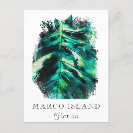 Postal *~* AP25 Personaliza los viajes tropicales de hoja