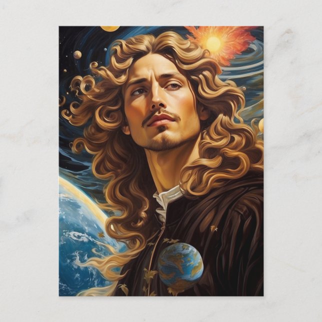 Postal *~* AP50 Fantasía Universo Himno Cosmico Hermoso F (Anverso)