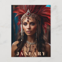 *~* AP53  Boho tocado de enero GARNETA