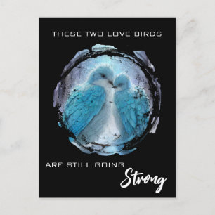 Postal *~*  AP54 Arte Aniversario Pájaros del Amor Invier