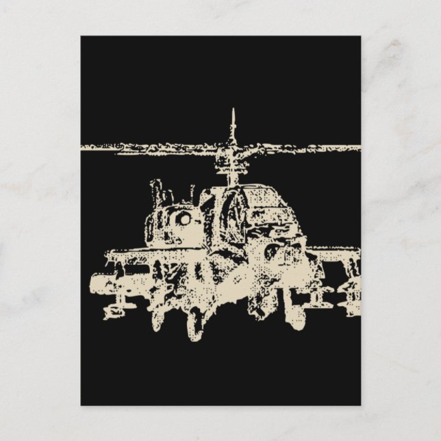 Postal Apache AH-64 (Anverso)