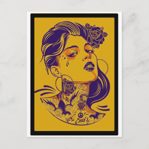 POSTAL APAGADO EN LA MUJER