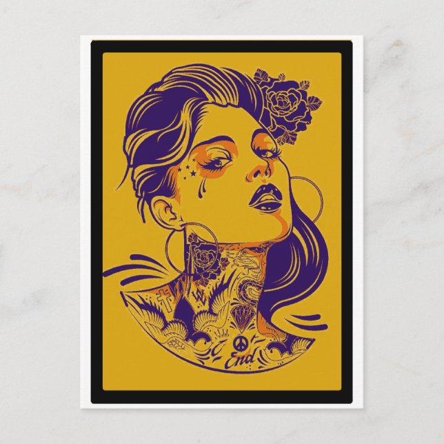 POSTAL APAGADO EN LA MUJER (Anverso)