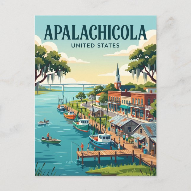 Postal Apalachicola Florida (Anverso)