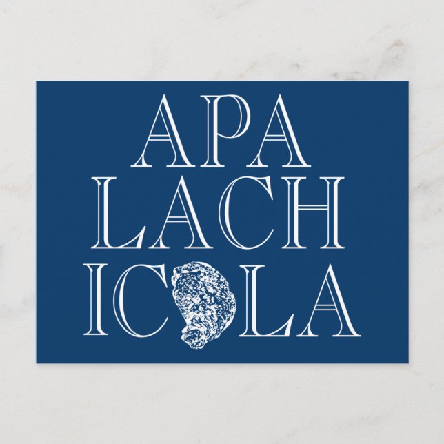Postal Apalachicola Florida Oyster Design (Anverso)