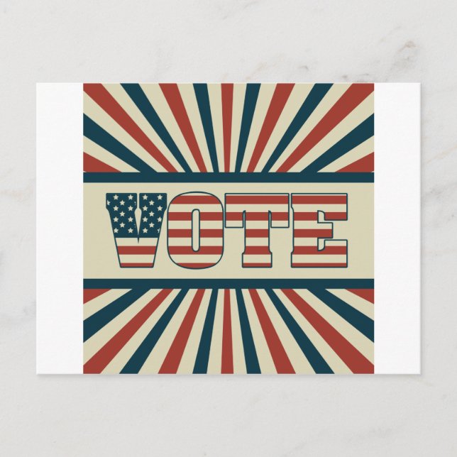 Postal Aparato de voto retro (Anverso)