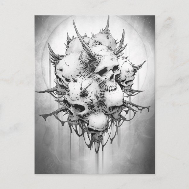Postal Aparición de la muerte (Anverso)