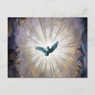 Postal apariencia de la paloma de fresco