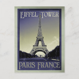 Postal apariencia vintage de París Francia