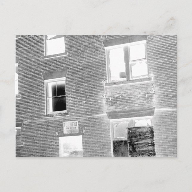 Postal Apartamento abandonado para el alquiler - negativa (Anverso)