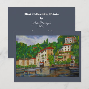 Postal Apartamentos en Italia - Mini pinturas colectivas