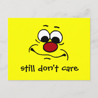 Postal Apático Face Grumpey