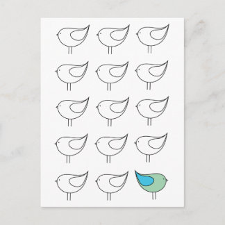 Postal Apéndice de Be You Little Bird
