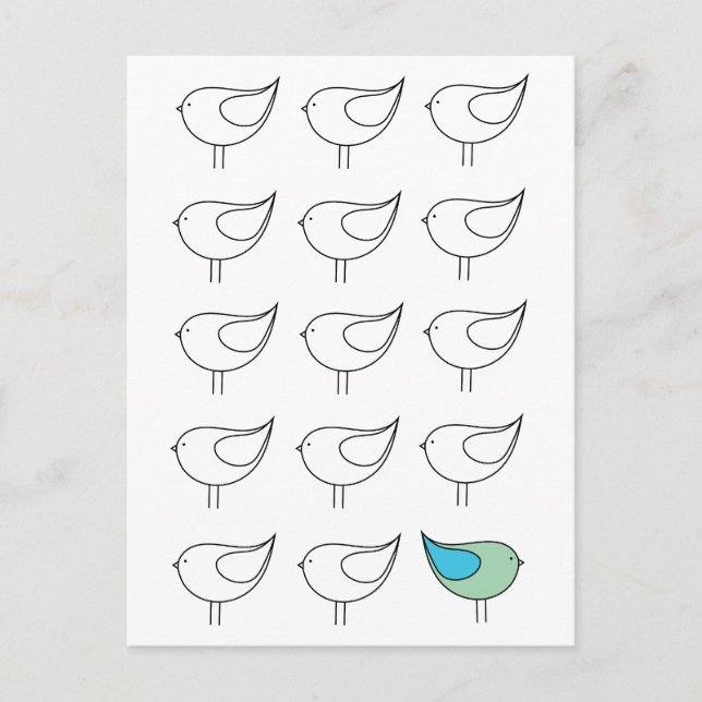 Postal Apéndice de Be You Little Bird (Anverso)