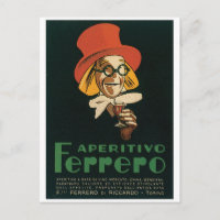 Aperitivo Ferrero Torino Italia Arte de época ital