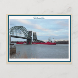 Postal Apertura del puente Tacony-Palmyra de Filadelfia