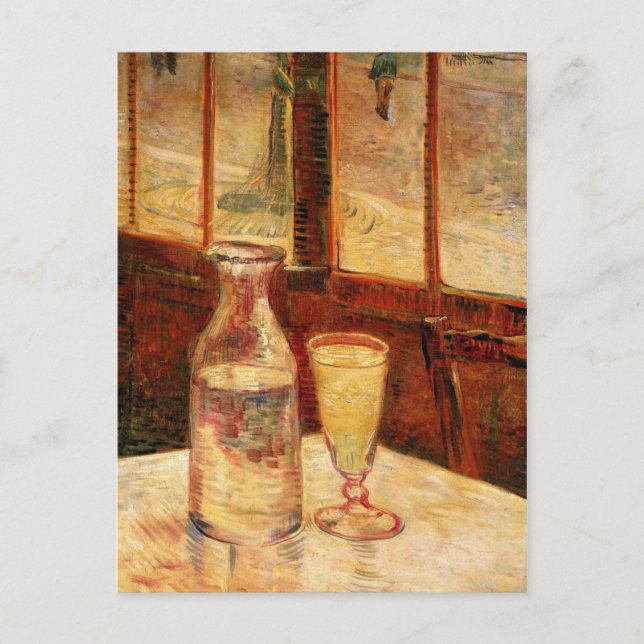 Postal Apertura del restaurante, Absinthe por Vincent van (Anverso)