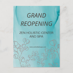 Postal Apertura del Salón Spa Empresarial Eucalipto Azul 