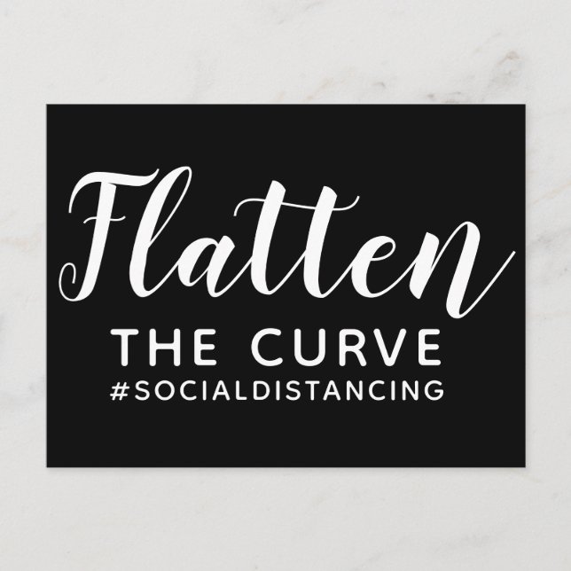 Postal Aplanar la pandemia del Coronavirus (Anverso)