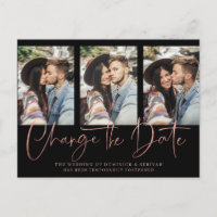 Aplazamiento del Rosa de oro Boda escrito a mano