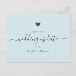 Postal Aplazar la actualización del Boda del guión elegan