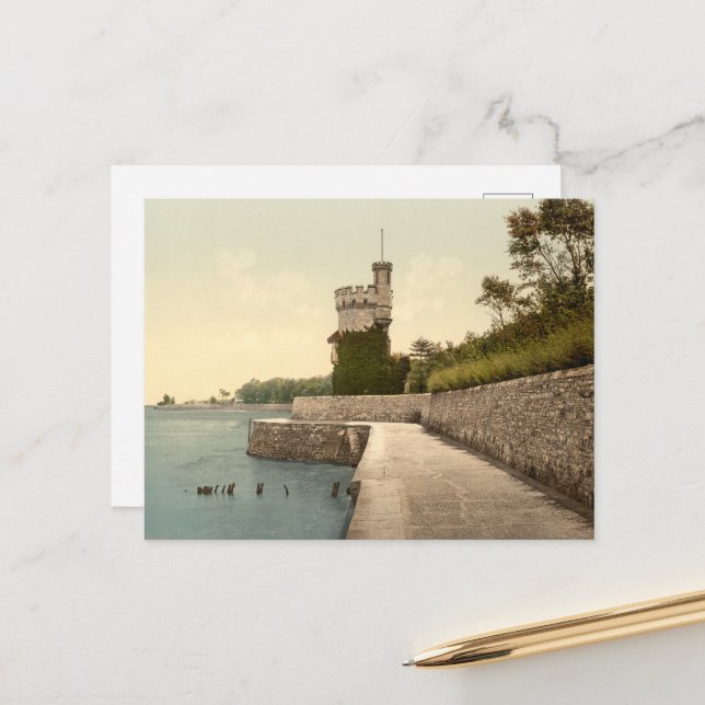 Postal Apley Tower, Ryde, Isla de Wight, Inglaterra (Anverso/Reverso In Situ)