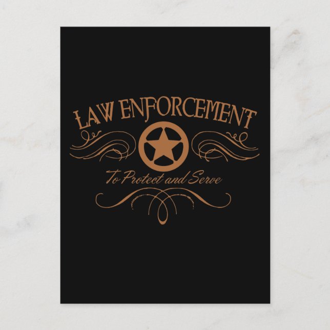 Postal Aplicación de la ley en Occidente (Anverso)