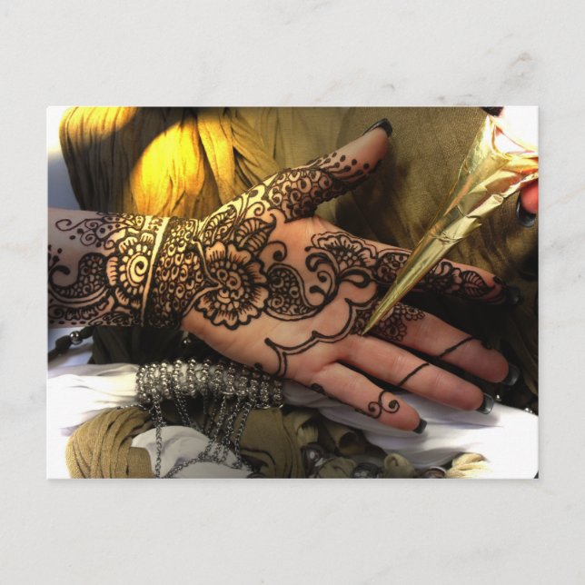 Postal Aplicación Henna (Anverso)