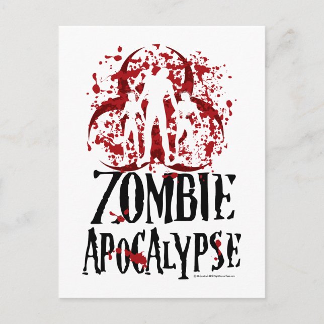 Postal Apocalipsis zombie (Anverso)