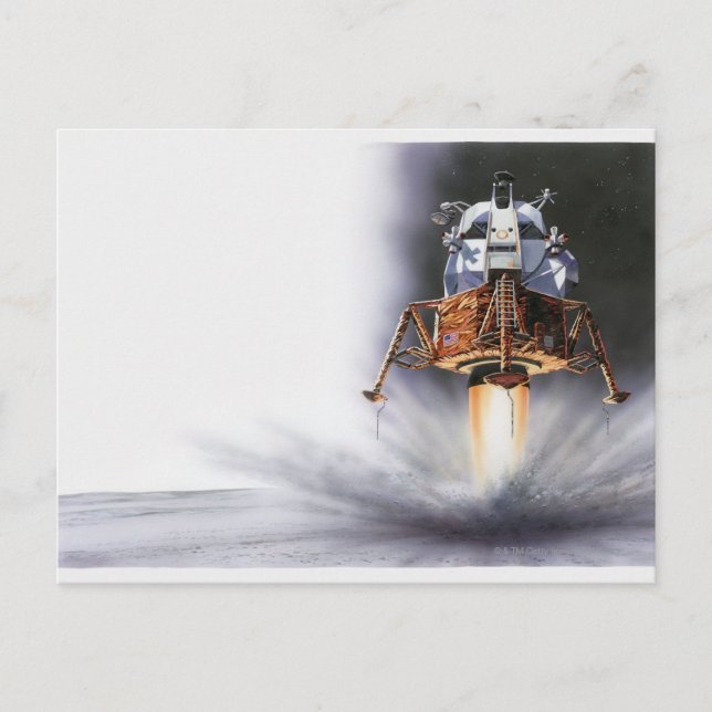 Postal Apollo Eagle Lunar (Anverso)