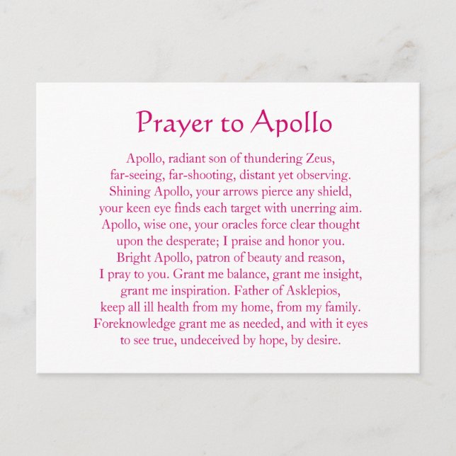 Postal Apollo Postcard (Anverso)