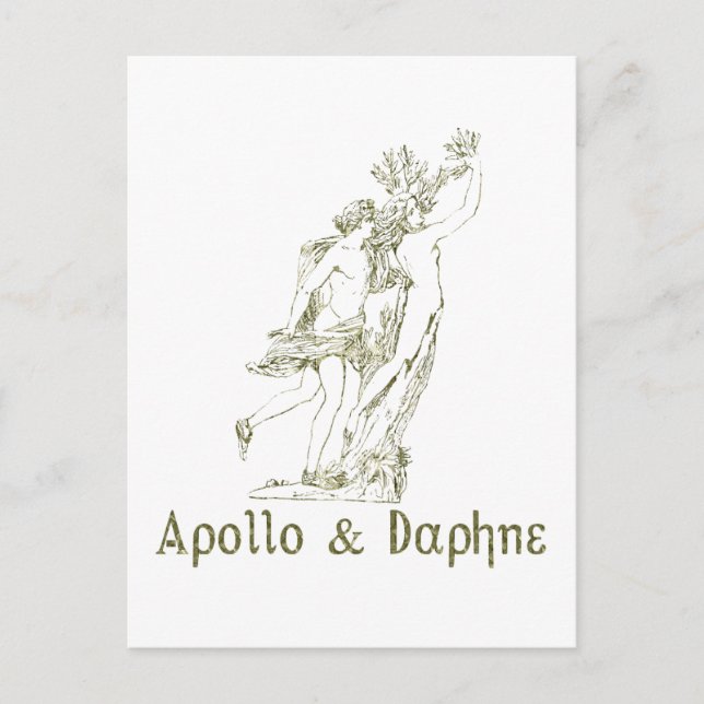 Postal Apollo y Daphne (Anverso)