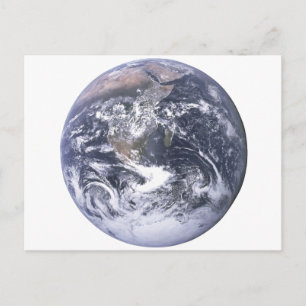 Postal Apolo 17 Vista de la Tierra en el Espacio