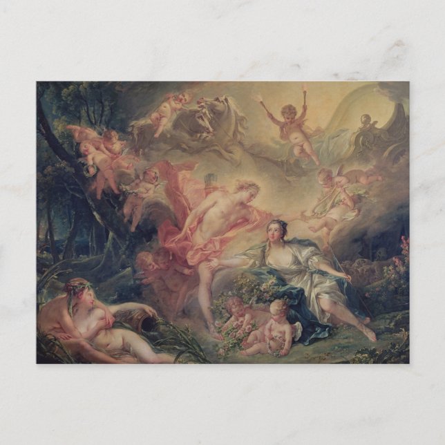 Postal Apolo revelando su divinidad (Anverso)