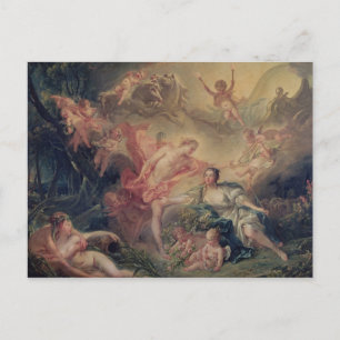 Postal Apolo revelando su divinidad