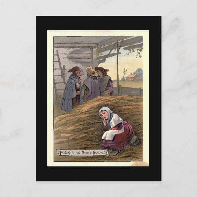 Postal Apostando para robar al escudero Trueman (Anverso)