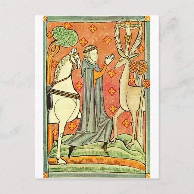 Postal Apóstol de San Eustaquio de las Ardenas (Anverso)