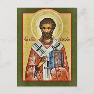 Postal Apóstol Timoteo de los Setenta Icono Ortodoxo