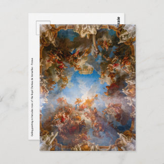 Postal Apoteosis de Hércules en el castillo de Versalles