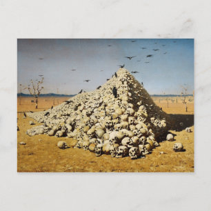 Postal Apoteosis de la guerra (muerte y destrucción) (cal