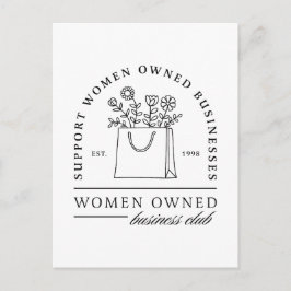 Postal Apoyar a las mujeres en empresas de estética flora