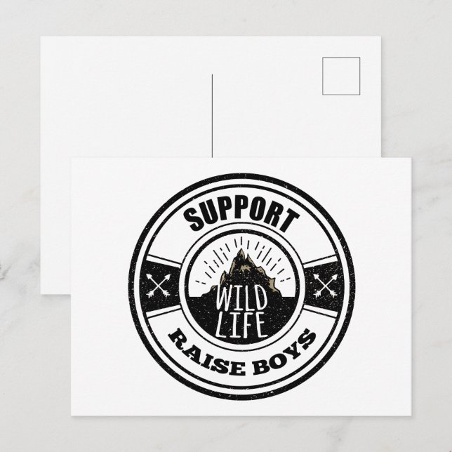 Postal Apoyar a los niños con problemas de vida silvestre (Anverso / Reverso)